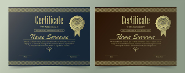 Wall Mural - Classic certificate award template