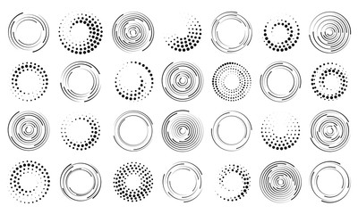 Circle speed lines.