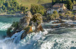 rocks and rapids of the Rhine waterfall