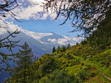 Fototapeta Na ścianę - Beautiful mountain scenery in the Vanoise national park, French alps.