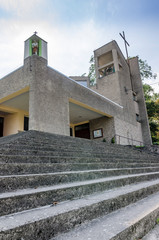 Wall Mural - Ugly church of st. Joseph in Klepczewo, Poland