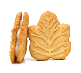 Wall Mural - Stack of vanilla sandwich creme cookies