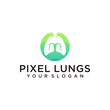 © Royin - Digital Lungs logo designs vector