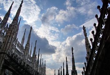 Wall Mural - Milan Cathedral Duomo di Milano is the cathedral church of Milan in Lombardy, northern Italy. It is the seat of the Archbishop of Milan