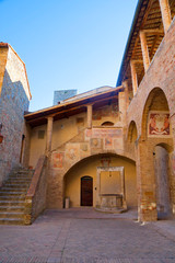 Poster - Tuscany impressions, old town San Gimignano, Italy.