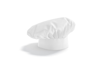 Wall Mural - Blank white toque chef hat mock up stand, side view