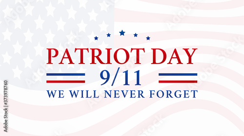 Cuadros en Lienzo Patriot Day 9/11 Background Illustration