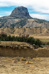 Wall Mural - cabezon mountain new mexico usa from the town of cabezon