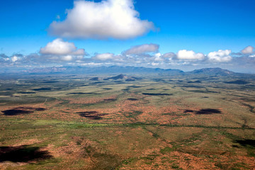 flying over scenic southeast arizona