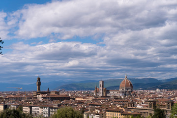 View of Florence, Italy and Duomo