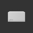 © sabelskaya - Blank white closed cardboard box package mockup from side view