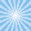 © cnh - Blue sunburst recto backdrop. Maya blue rectangular background. Strips vector illustration. Soft blue sunbeam background design for various purposes.