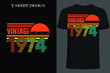 © shahadatarman 0 - vintage 1974 t-shirt design. retro style vintage t-shirt design