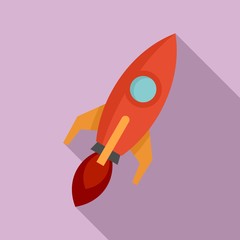 Poster - rocket mission icon. flat illustration of rocket mission vector icon for web design