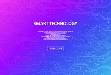 Poster - digital technology background