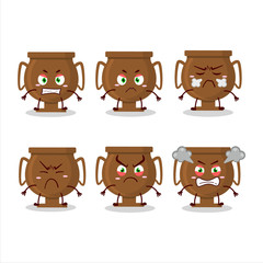 Sticker - Bronze trophy cartoon character with various angry expressions