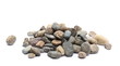 Rocks, stones pile isolated on white background