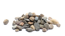 Rocks, Stones Pile Isolated On White Background