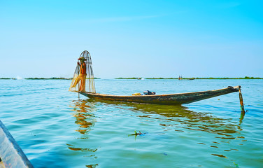 Canvas Print - The morning fishing, Inle Lake, Myanmar