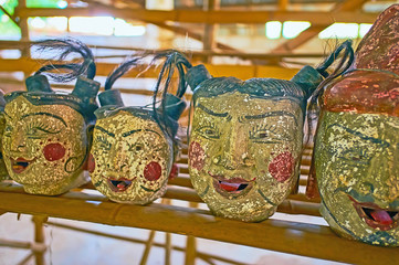 Poster - Antique dolls, Inn Thein (Indein) village on Inle Lake, Myanmar