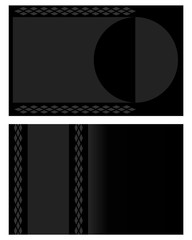 Wall Mural - business black corporate card with an empty space for your text.