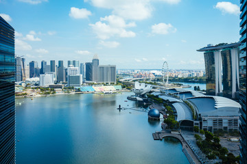 Sticker - Singapore Urban Skyline from Central Area