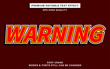 © ilhamnfs - Warning text effect styles