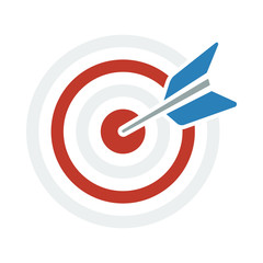 Sticker - Icon Of Target With Dart