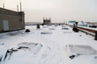 © Дэн Едрышов - Rooftop of industrial building covered with snow in Saint Petersburg