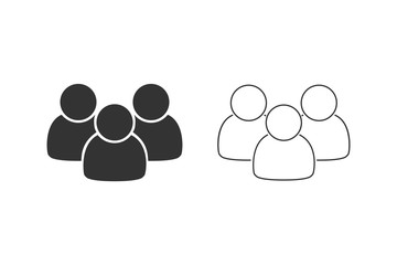 Poster - User icon set vector. People symbol. Vector