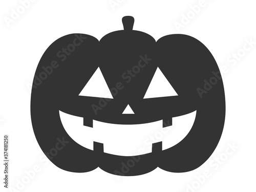 かぼちゃのランタンのシルエットイラスト Character Wall Mural Charact R Design