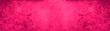Abstract Magenta Pink Stone Concrete Paper Texture Background Panorama Banner Long, With Space For Text