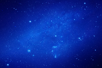 Sticker - space background with night starry sky and milky way. vector illustration with our galaxy in cosmos.