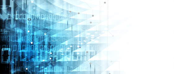 Technology data background, idea of global business solution