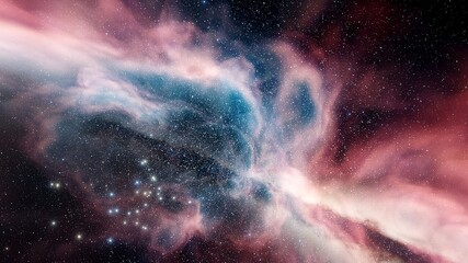 nebula and galaxies, planets in space, science fiction wallpaper. beauty of deep space. billions of 