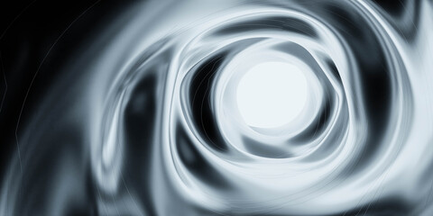 Poster - elegant abstract swirl background with metallic reflections 3d render illustration