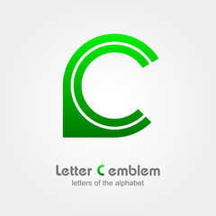 Letter C Vector logo, ABC concept type as logotype, Leters of the alphabet