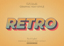 Retro Old Grunge Text Style Effect Premium