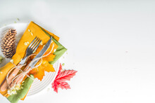Autumn Cutlery Background