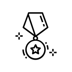 Poster - 
Armed badge icon design, vector of star badge 

