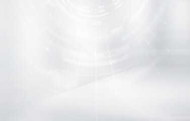 Poster - Abstract ray light background gray gradient blurred with technology empty studio room concept