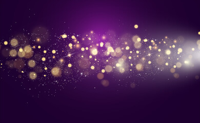 Poster - Beautiful sparks shine with a special light. Vector sparkles on transparent background. Christmas abstract pattern. Background for the image.	