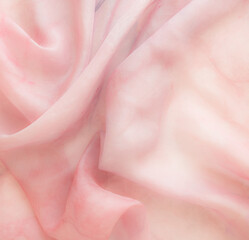 Wall Mural - pink silk - hand dyed fabrics - natural Colors - slow fashion concept