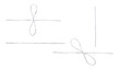 © Duncan Andison - White straight string and bow, knot isolated against a white background.