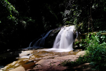 Poster - waterfall in the mountains