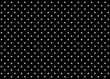 Background Texture Black With White Polka Dot Pattern. 3D Rendering