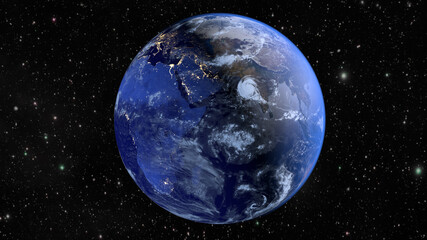 Wall Mural - planet earth and continent africa. 3d rendering