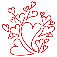 Poster - Heart symbol. Digital drawing element. Vector EPS 10. 