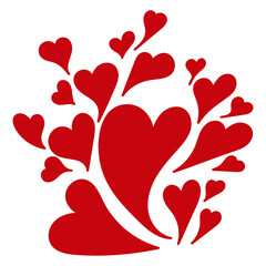 Poster - Heart symbol. Digital drawing element. Vector EPS 10. 