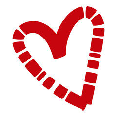 Poster - Heart symbol. Digital drawing element. Vector EPS 10. 
